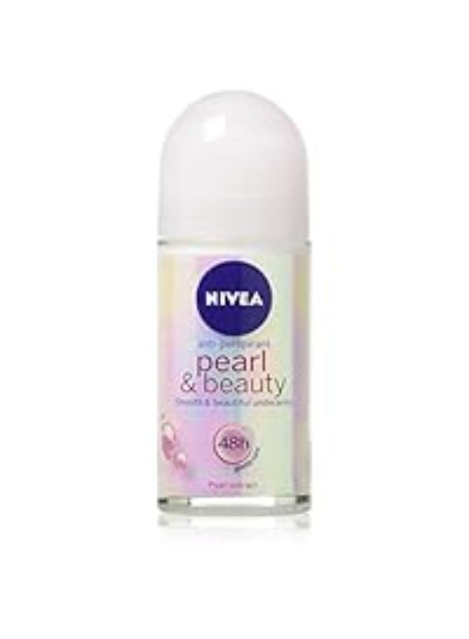 Nivea Pearl and Beauty Roll on, 50ml (Pack of 3, Female) - Image 3